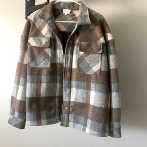Neutral Plaid Shacket
